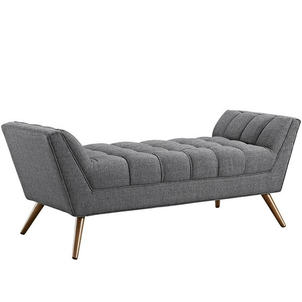 Medium Upholstered Fabric Bench