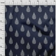 thumbnail image 2 of oneOone Georgette Viscose Fabric Paisley Block Decor Fabric Printed BTY 42 Inch Wide, 2 of 4