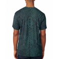 thumbnail image 2 of Halloween Green Snake Snakeskin Costume All Over Mens T Shirt Heather Royal X-LG, 2 of 2