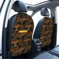 thumbnail image 3 of Naloa Embroidery Chicken Rooster And Sunflowers 2Pcs Anti-Kick Back Seat Cover Kick Mat, Car Seat Protector with 3 Storage Pockets, 3 of 8