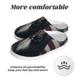 thumbnail image 6 of Lsque Vintage American Deer Pattern Womens Comfort Cotton on Scuff With Memory Foam and Anti-skid Sole Slipper-46/47, 6 of 7