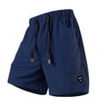 thumbnail image 7 of HKYNLAG Mens Running Shorts Quick Dry Workout Shorts Casual Drawstring Elastic Athletic Gym Shorts with Pockets Dark Blue XL, 7 of 7