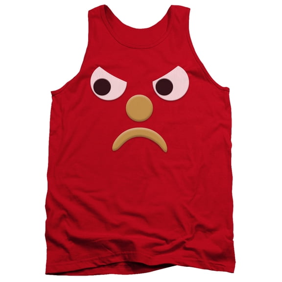 Gumby Blockhead G Adult Tank Top Red
