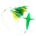 thumbnail image 3 of Feather Trolling Skirt Tuna Lure for Big Game Fishing Rigged with Steel Hook, 3 of 9