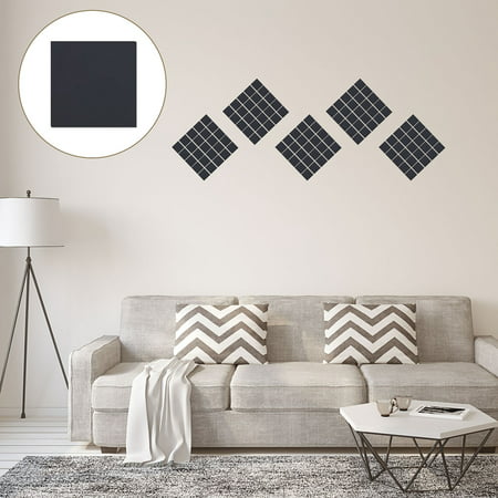 85pcs Mirror Wall Stickers Art DIY Decal Home Living Room Square Shape Bedroom Art Decoration Removable Small Black
