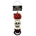 thumbnail image 1 of Bienvenida Guirnalda Puerta Colgante Calabaza Madera Gato Negro Cementerio Castillo Fantasma Halloween Decoración Suministros Yuarrent HA042894-03, 1 of 5