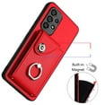 thumbnail image 5 of Allytech Galaxy S23 Wallet Case with Ring Holder Stand, Retro PU Leather Cards Slots Shockproof Kickstand Anti-Scratch Protective Phone Case for Samsung Galaxy S23 - Red, 5 of 6