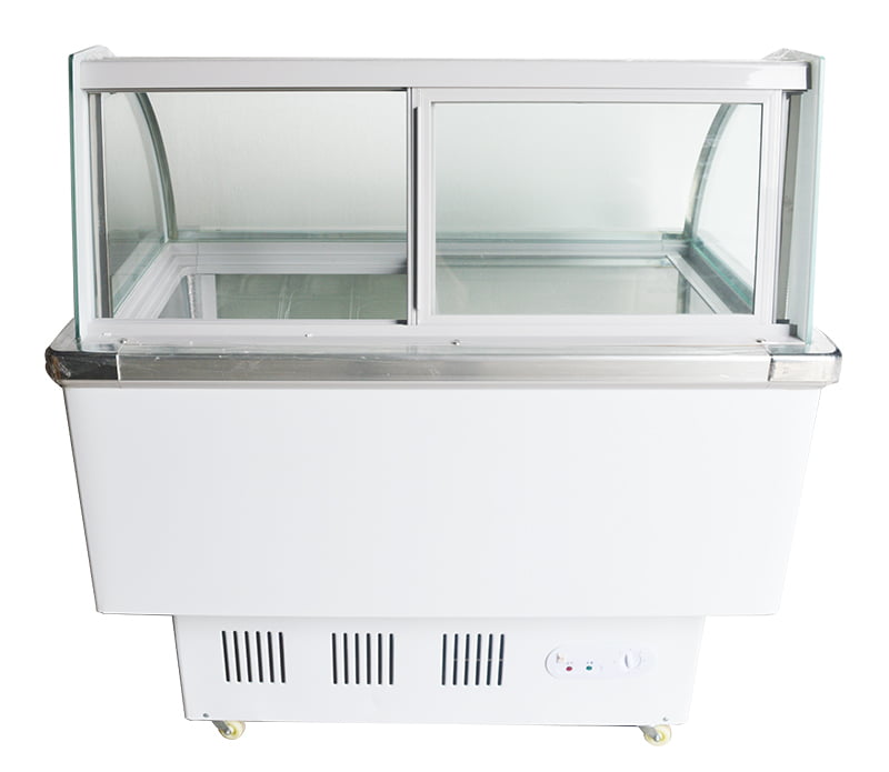 Gelato Showcase Freezer Ice Cream Display Case Commercial Refrigeration 12 Pans 