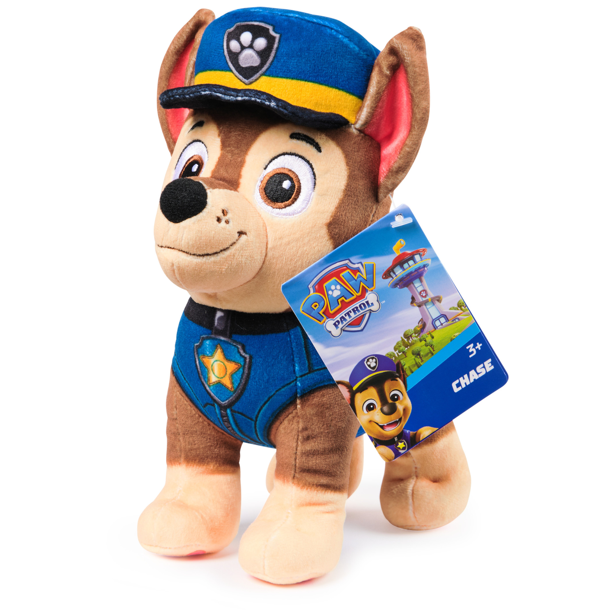PAW Patrol Premium Plush Chase 7.5-Inches Tall with Super Soft Fur for Kids Ages 3+