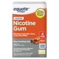 thumbnail image 3 of (2 pack) Equate Nicotine Polacrilex Coated Gum 4 mg, Cinnamon Flavor, Stop Smoking Aid, 100 Count, 3 of 10