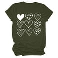 thumbnail image 4 of Cadeau de Saint-Valentin pour Femmes Imprimé Saint-Valentin T-Shirt Mode Confortable Blouses Tops Femme, 4 of 8