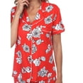thumbnail image 5 of White Mark Women's Short Sleeve Floral Pajama Set, 5 of 5