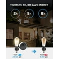 thumbnail image 2 of DEWENWILS Dusk to Dawn Light Sensor Socket with Timer, E26 Bulb Outdoor Light Sensor Socket for Porch, Garage, Garden, Patio, 2 Pack Black, ETL Listed, 2 of 7