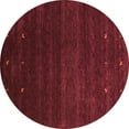 thumbnail image 1 of Ahgly Company Indoor Round Abstract Orange Contemporary Area Rugs, 8' Round, 1 of 1