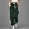 thumbnail image 2 of Ladies Pants Solid Color Large Folding Bottom Pants Elastic Bottom Sports Pants Womens Work Pants Bronze L, 2 of 4