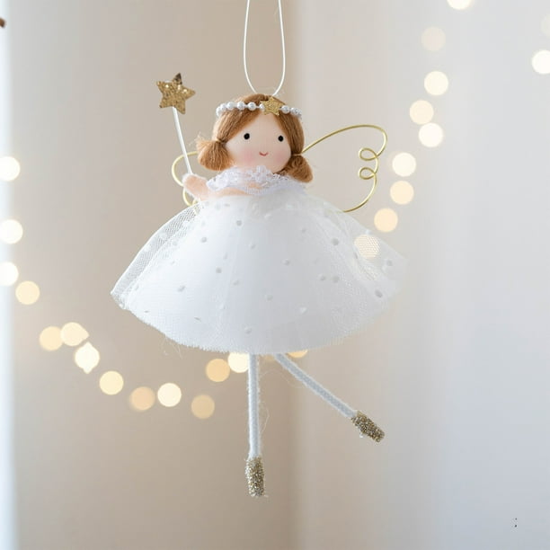 Adornos navideños de muñecas de ángel, Decoraciones navideñas con muñecas de ángel, Regalos de cumpleaños y Acción de Gracias, Adornos para el hogar, Decoración con muñecas de ángel, Juego