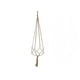 thumbnail image 1 of YiJuHui Macrame Plant Hanger Handmade Cotton Rope Hanging Planter Holder with Wood Hook for Indoor Outdoor Home Decor Wall Garden Boho 122cm, 1 of 9
