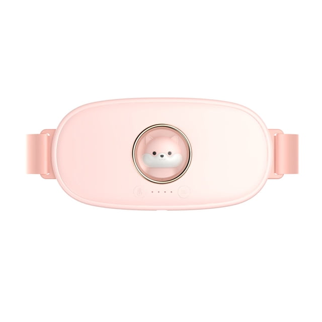 Jinsinto Portable Cordless Heating Pad, Electric Waist Belt Device, Fast Heating Pad with 4 Heat Levels and 5 Massage Modes, Back or Belly Heating Pad for Women and Girl