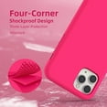 thumbnail image 4 of Entronix Silicone Soft Case Designed for iPhone 11 Pro Max Shockproof Durable Slim Fit, Hot Pink, 4 of 6