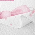 thumbnail image 5 of Manfei Pink P Personalized Initial Bed Spread Queen for Girls,Cute Bow Tie Bling Pearl Print Queen Coverlet Set for Teens Women, 5 of 7
