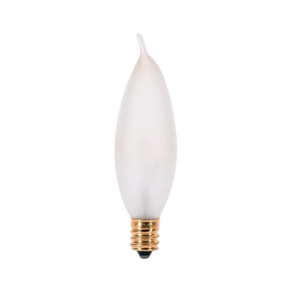 15 watts CA9 Chandelier Incandescent Bulb with E12 Candelabra, Soft White - 2 Per Pack - Pack of 10