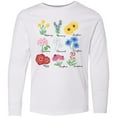 thumbnail image 3 of Inktastic Wild Flower Chart Long Sleeve Youth T-Shirt, 3 of 5