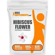 BulkSupplements.com Hibiscus Flower Extract Powder - Hibiscus Powder for Hair Growth - Ayurvedic Powders for Hair Growth (500 Grams)