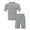 Gray, variant on BXINGOHAI Men's Short Sets Outfits 2 Piece Summer Tracksuit Short Sleeve Shirt and Shorts Set Casual Sport Suit Black,L