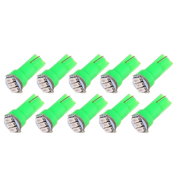 cciyu 10 Pack Car T5 3SMD 3014 Instrument Dashboard Green LED Bulbs light 17 37 73 2721 74 Fit 92-03 For Subaru SVX Impreza Legacy SVX Forester 93 95 For Plymouth Acclaim 99 For Suzuki Grand Vitara