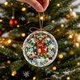 thumbnail image 5 of Acrylic Sea Glass Christmas Tree Ornament 3.15in,Beach Themed Hanging Decor for Household Gift, 5 of 6