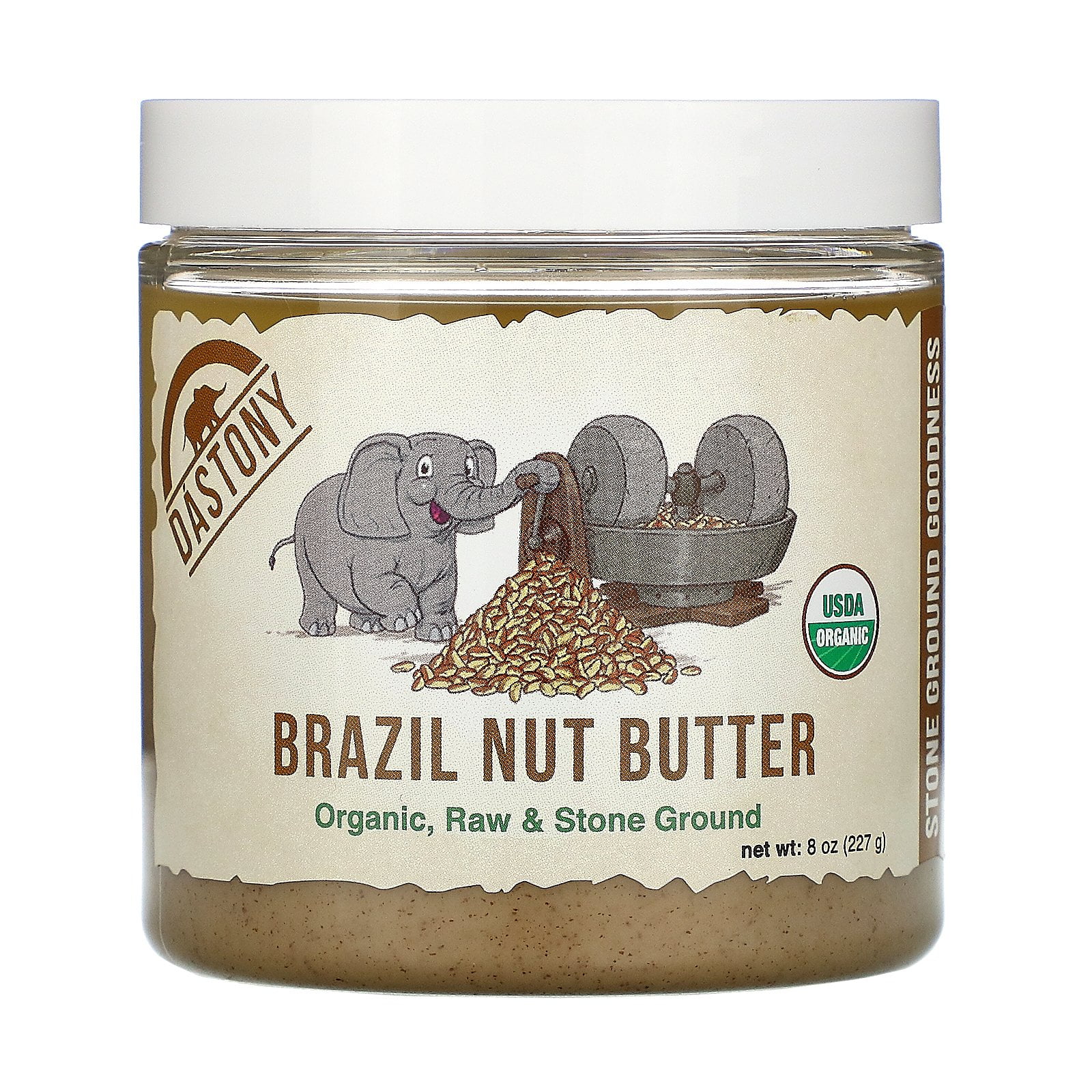 Organic Brazil Nut Butter, 8 oz (227 g), Dastony