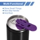 thumbnail image 4 of Abridor de latas manual Uxcell, 4 paquetes de tapas de plástico para bebidas, protector de tapa, abridor de botellas para soda, cerveza (púrpura), 4 of 6