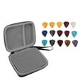 thumbnail image 4 of Guitar Pick Bag Set, Large Space Waterproof Guitar Pick Holder Case EVA And Cloth  For Storage Black And Gray, 4 of 8