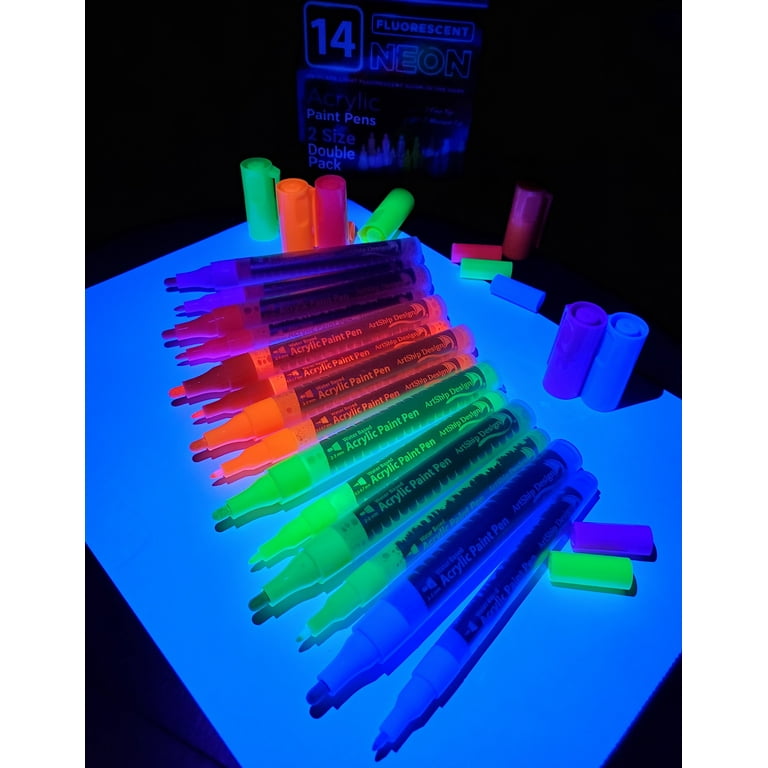E5BA Glow in the Dark Acrylic Paint Fluorescent Paint for Rock