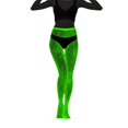 thumbnail image 3 of LNZGNM Women Fishnet Tights, Fishnet Glowing Neon Green Black Soft Breathable Comfortable Stretchy Cozy Lightweight for Everyday Wear,A(One Size), 3 of 4