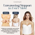 thumbnail image 6 of Dominique Rachelle Strapless Low Back Satin Longline Bridal Bra – Deep Plunge Corset (#7750) Lingerie for women, 6 of 6