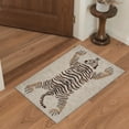 thumbnail image 6 of GENIMO 5'x7' Area Rug for Living Room, Machine Washable Non Slip Low Pile Rug for Bedroom Dining Room, Decorative Animal Print, Dusty Beige, 6 of 6