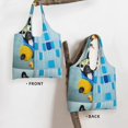 thumbnail image 3 of Xecao's French Bulldog Dog in a Bathtub Canvas Tote Bag is a versatile choice for women, serving as a stylish beach bag, shopping bag,and reusable grocery bag., 3 of 5