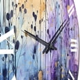 thumbnail image 5 of Designart "Celestial Charm II" Abstract Collages Oversized Wall Clock, 5 of 5