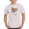 thumbnail image 1 of Corgi Peaking Out T-Shirt Men -Image by Shutterstock, Male 4X-Large, 1 of 4