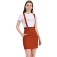 thumbnail image 1 of INSPIRE CHIC Día de San Patricio Falda De Tirantes Rectos De Cintura Alta De Traje De Navidad Para Mujer Rojo naranja XS, 1 of 6