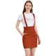 thumbnail image 1 of INSPIRE CHIC Día de San Patricio Falda De Tirantes Rectos De Cintura Alta De Traje De Navidad Para Mujer Rojo naranja S, 1 of 6