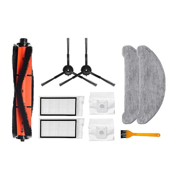 10 Uds. Compatibles con repuestos de aspiradora Eve Plus filtro Hepa lavable cepillo lateral principal polvo