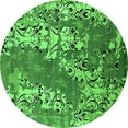 thumbnail image 1 of Ahgly Company Indoor Round Oriental Green Industrial Area Rugs, 5' Round, 1 of 4