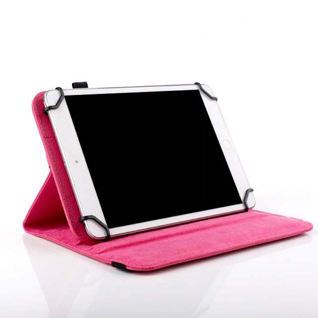Étui de Protection Universelle pour Tablette pc en Cuir, Étui Pivotant à 360° 7 8 10 Pouces, Boîtier Ajustable pour lenovo Huawei teclast Blanc 10 Pouces