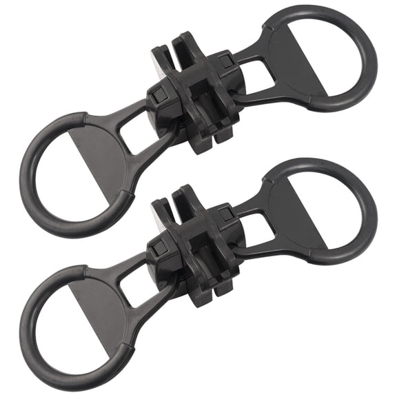 CIMAXIC 2Pcs Durable Black Plastic Zipper Heads Replacement for Bags Jackets and Luggage