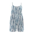 thumbnail image 5 of IROINNID Jumpsuits for Women Summer Shorts Printed Overalls Ruffled Rompers Sleeveless Jumpers 2024, 5 of 5