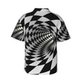 thumbnail image 3 of Bixox Men's Hawaiian Shirts Men's 3D Vortex Illusion Print Short-Sleeve Shirt-Large, 3 of 8