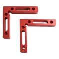 thumbnail image 1 of Pince d'Angle Droit Carrée 1 Pce/2 Pcs 90 Degrés pour Menuiserie Localisateur Rouge, 1 of 9