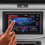JVC KW-M595BT Digital Car Stereo (50W x 6-Ch), Apple CarPlay & Android Auto Compatible, Bluetooth-Enabled Head Unit with 6.8 LCD Display, Single DIN Touchscreen Car Stereo with USB Mirroring
